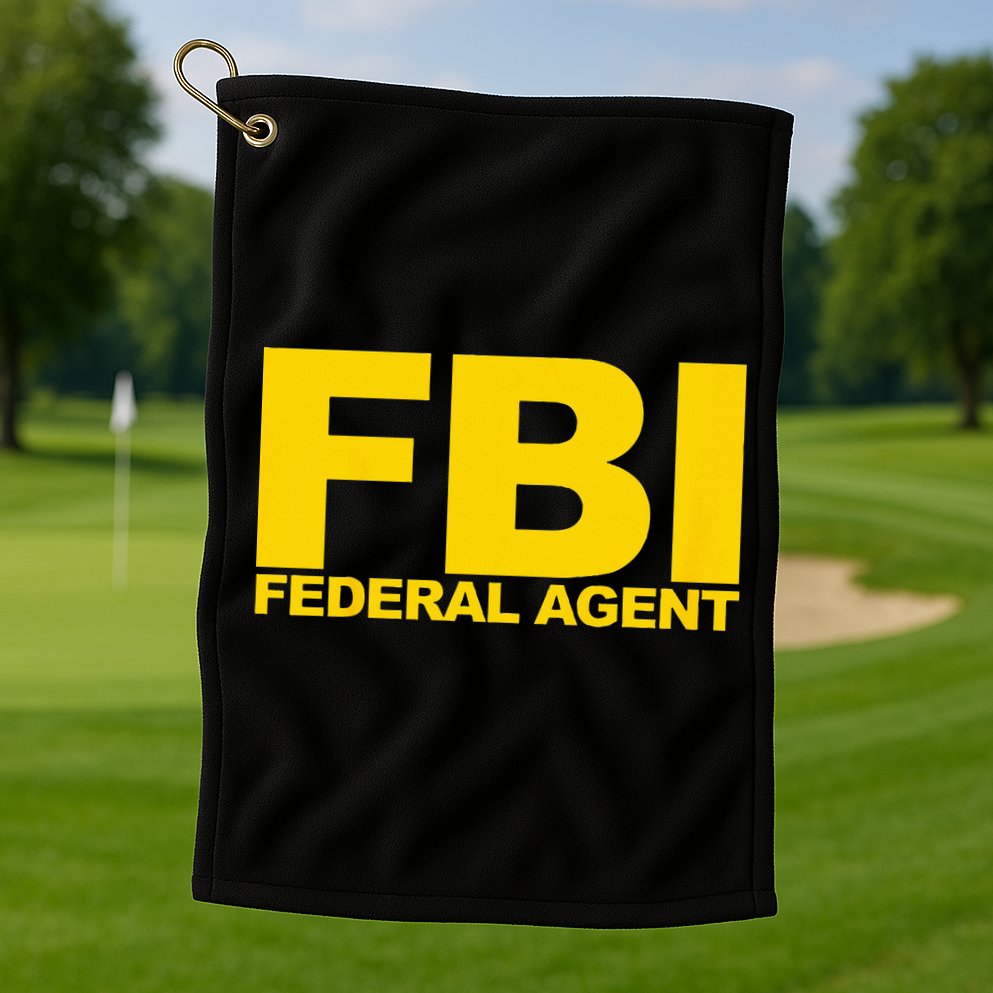 FBI Federal Agent Golf Towel