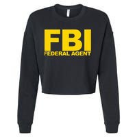 FBI Federal Agent Cropped Pullover Crew
