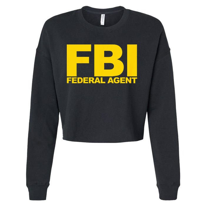 FBI Federal Agent Cropped Pullover Crew