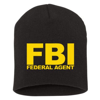 FBI Federal Agent Short Acrylic Beanie