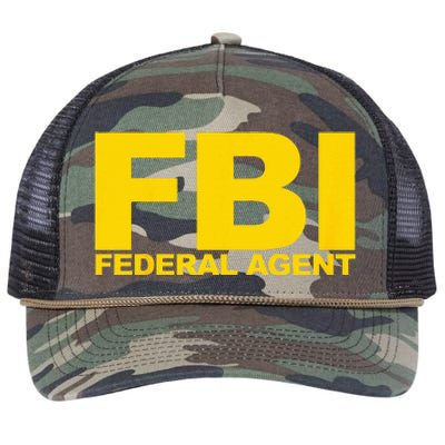 FBI Federal Agent Retro Rope Trucker Hat Cap