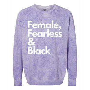 Female Fearless And Black Colorblast Crewneck Sweatshirt