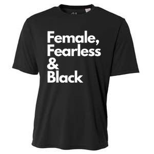 Female Fearless And Black Cooling Performance Crew T-Shirt