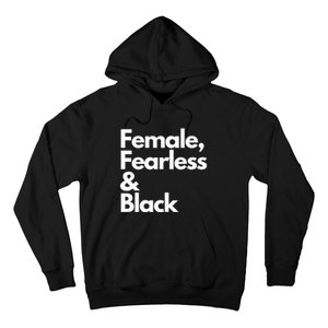 Female Fearless And Black Hoodie