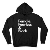 Female Fearless And Black Hoodie