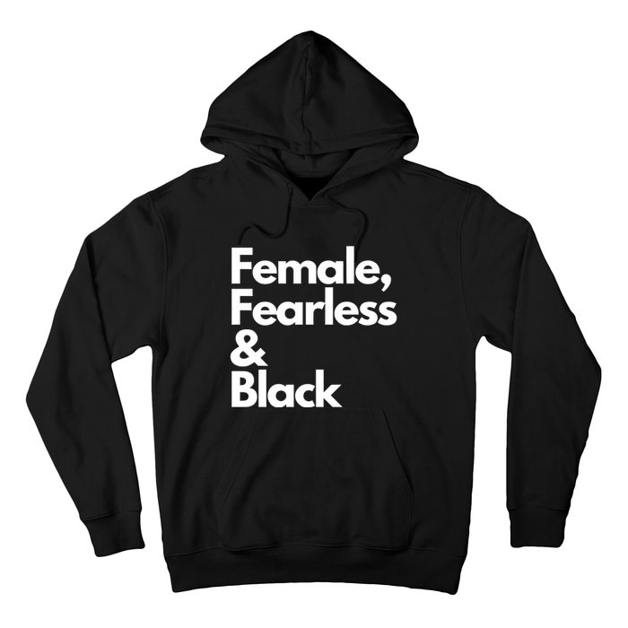 Female Fearless And Black Hoodie