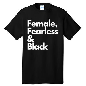 Female Fearless And Black Tall T-Shirt