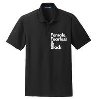 Female Fearless And Black Dry Zone Grid Polo