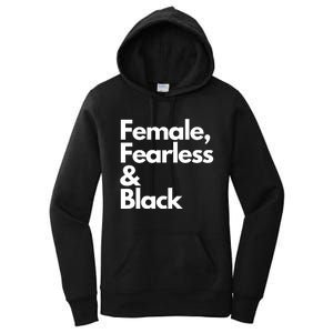 Female Fearless And Black Women's Pullover Hoodie