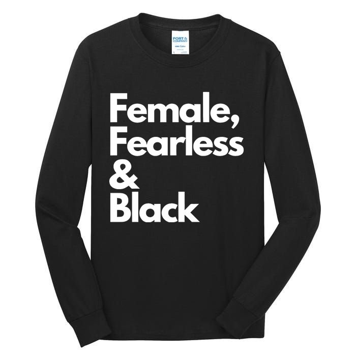 Female Fearless And Black Tall Long Sleeve T-Shirt