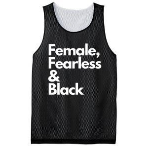 Female Fearless And Black Mesh Reversible Basketball Jersey Tank