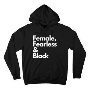 Female Fearless And Black Tall Hoodie