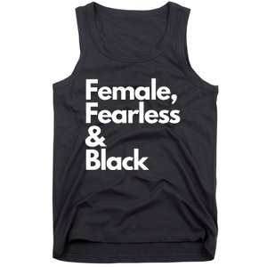 Female Fearless And Black Tank Top