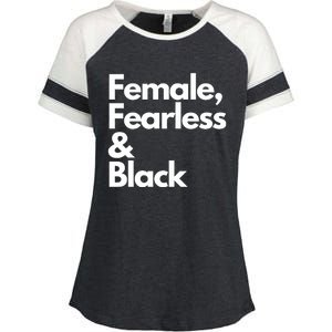 Female Fearless And Black Enza Ladies Jersey Colorblock Tee