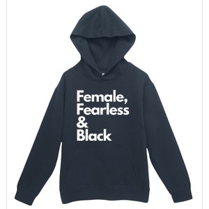 Female Fearless And Black Urban Pullover Hoodie