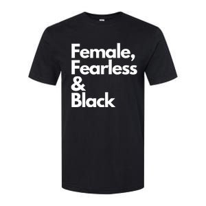 Female Fearless And Black Softstyle CVC T-Shirt