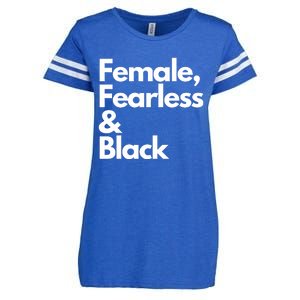 Female Fearless And Black Enza Ladies Jersey Football T-Shirt