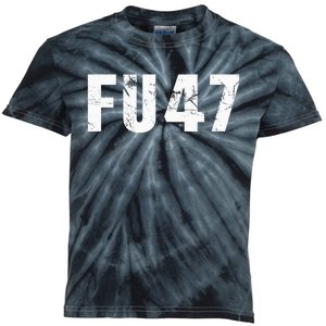 Funny Fu47 Anti Trump Patriotic Pro Harris Democrat 2024 Kids Tie-Dye T-Shirt