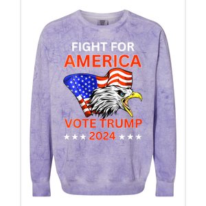 Fight For America Trump 2024 We The People Have Had Enough Colorblast Crewneck Sweatshirt