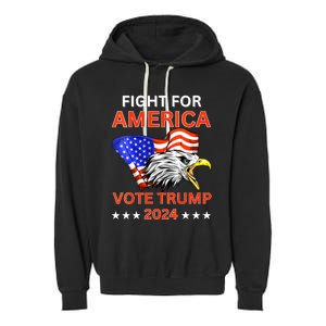 Fight For America Trump 2024 We The People Have Had Enough Garment-Dyed Fleece Hoodie