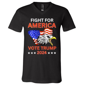 Fight For America Trump 2024 We The People Have Had Enough V-Neck T-Shirt