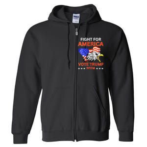 Fight For America Trump 2024 We The People Have Had Enough Full Zip Hoodie