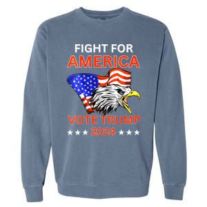 Fight For America Trump 2024 We The People Have Had Enough Garment-Dyed Sweatshirt