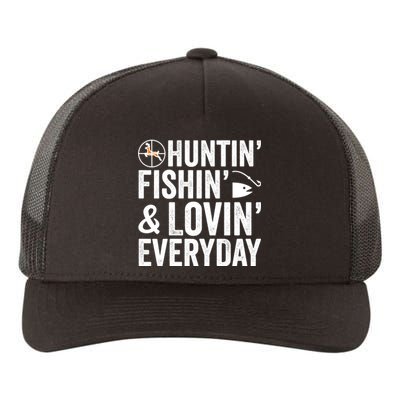 Funny Fishing And Hunting Gift Yupoong Adult 5-Panel Trucker Hat