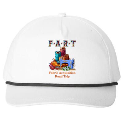 Fart Fabric Acquisition Road Trip Sewing F.A.R.T Quilting Snapback Five-Panel Rope Hat