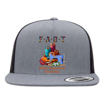 Fart Fabric Acquisition Road Trip Sewing F.A.R.T Quilting Flat Bill Trucker Hat