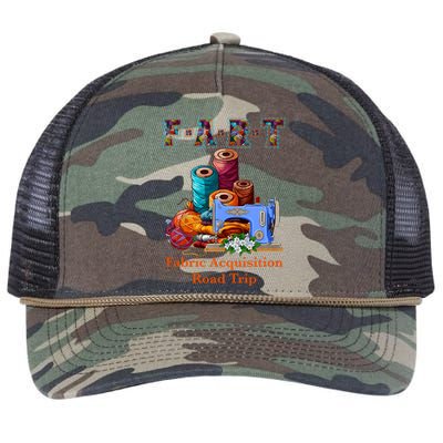 Fart Fabric Acquisition Road Trip Sewing F.A.R.T Quilting Retro Rope Trucker Hat Cap