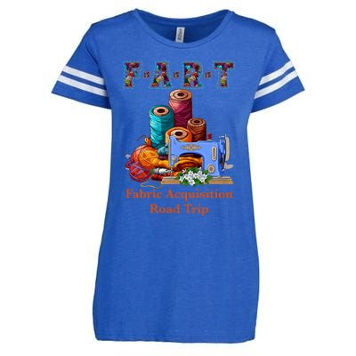 Fart Fabric Acquisition Road Trip Sewing F.A.R.T Quilting Enza Ladies Jersey Football T-Shirt