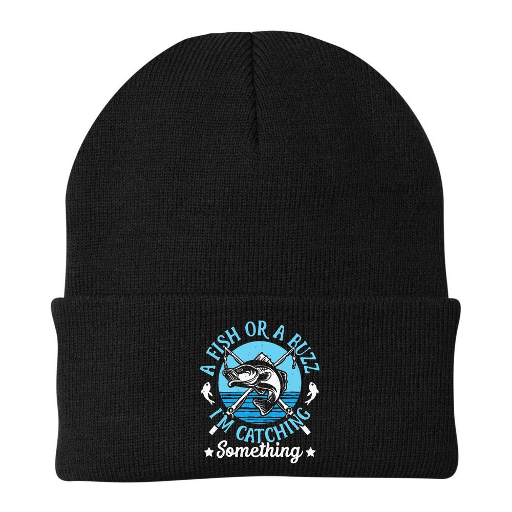 Funny Fishing A Fish Or A Buzz Beanie