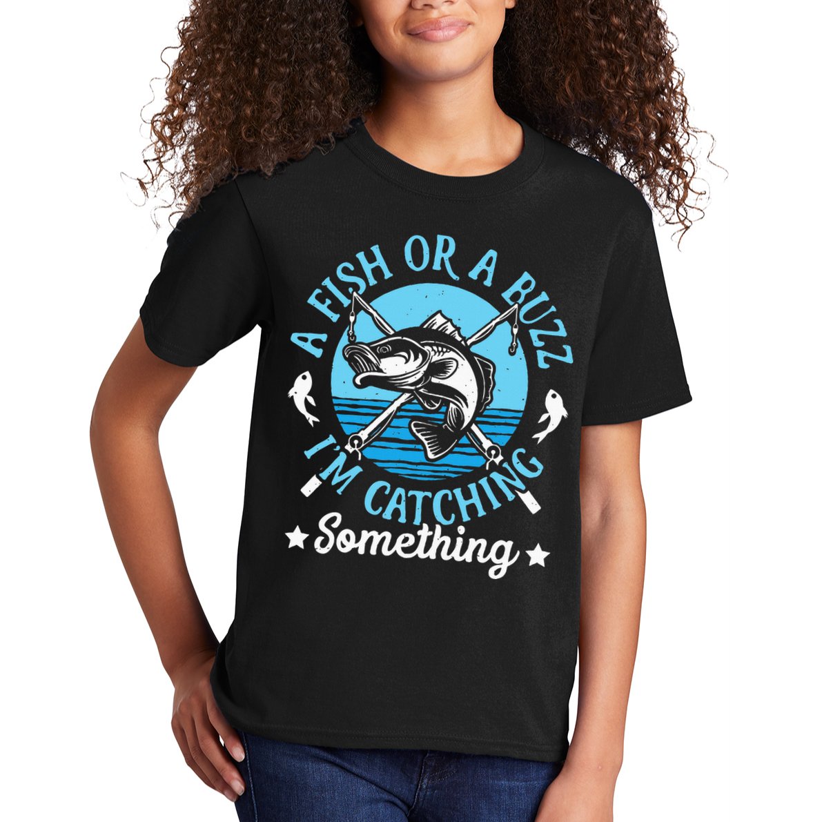 Funny Fishing A Fish Or A Buzz Kids T-Shirt