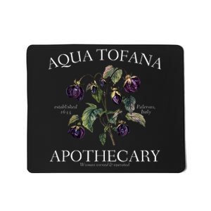 Funny Feminist Aqua Tofana Apothecary Mousepad