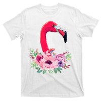 Flamingo Floral Art T-Shirt