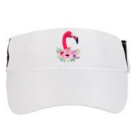 Flamingo Floral Art Adult Drive Performance Visor