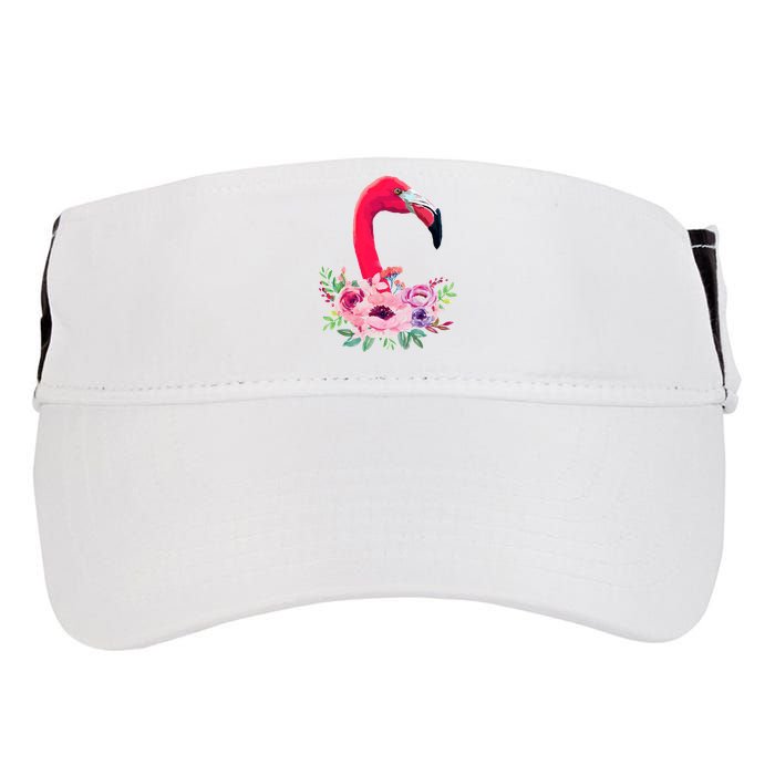 Flamingo Floral Art Adult Drive Performance Visor