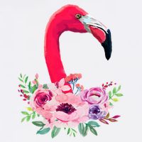 Flamingo Floral Art Adult Drive Performance Visor
