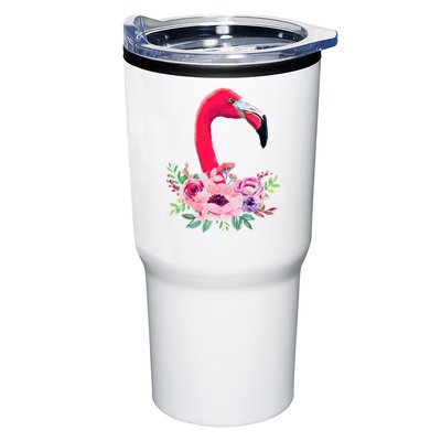 Flamingo Floral Art Tumbler