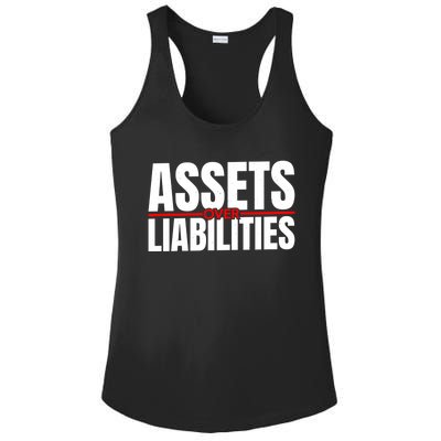 Funny For Accounting And Accountant Assets Over Liabilities Ladies PosiCharge Competitor Racerback Tank