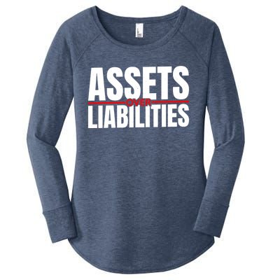 Funny For Accounting And Accountant Assets Over Liabilities Women's Perfect Tri Tunic Long Sleeve Shirt