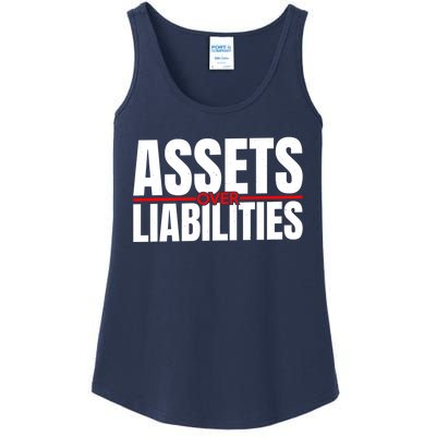 Funny For Accounting And Accountant Assets Over Liabilities Ladies Essential Tank