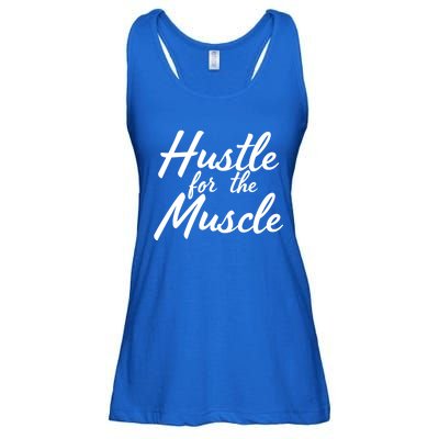 Funny Fitness And Gym Hustle For That Muscle Weight Lifting Gift Ladies Essential Flowy Tank