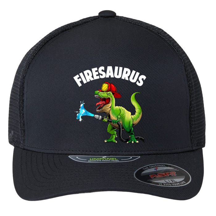 Future Firefighter Art For Fire Department Fireman Flexfit Unipanel Trucker Cap