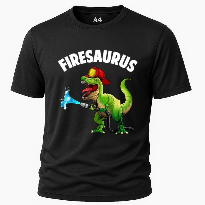 Future Firefighter Art For Fire Department Fireman Cooling Performance Crew T-Shirt