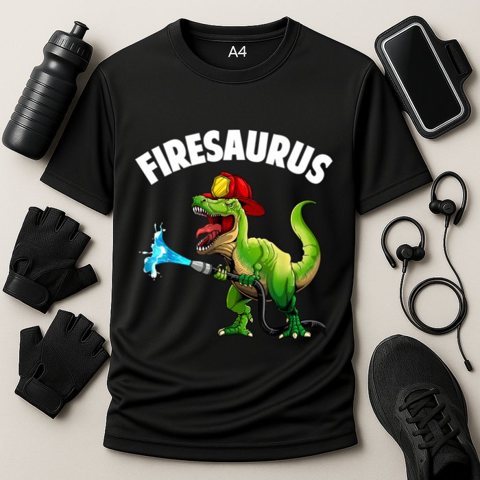 Future Firefighter Art For Fire Department Fireman Cooling Performance Crew T-Shirt
