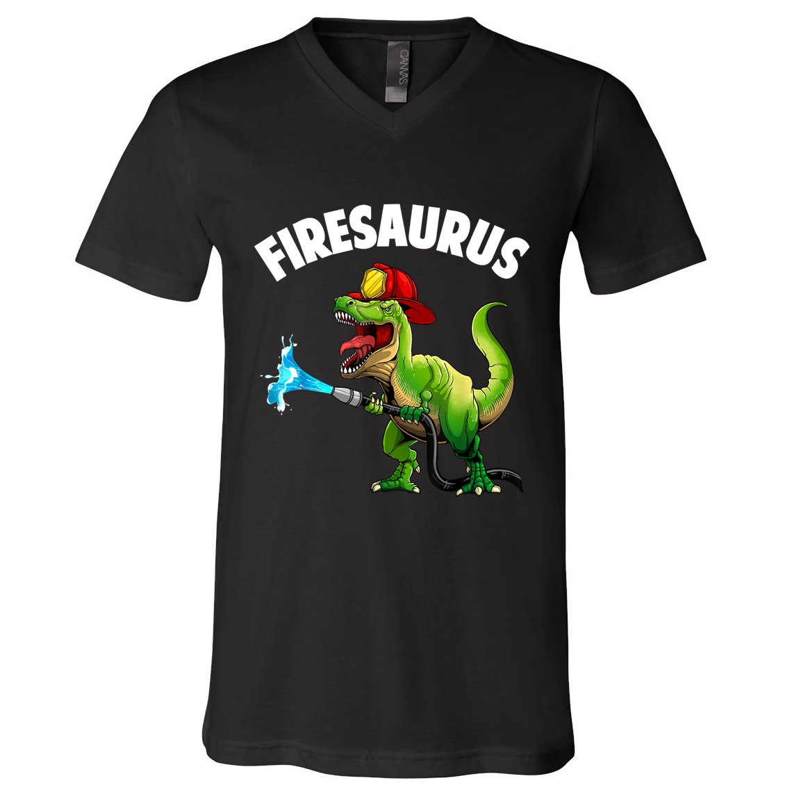 Future Firefighter Art For Fire Department Fireman V-Neck T-Shirt