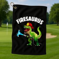 Future Firefighter Art For Fire Department Fireman Golf Towel