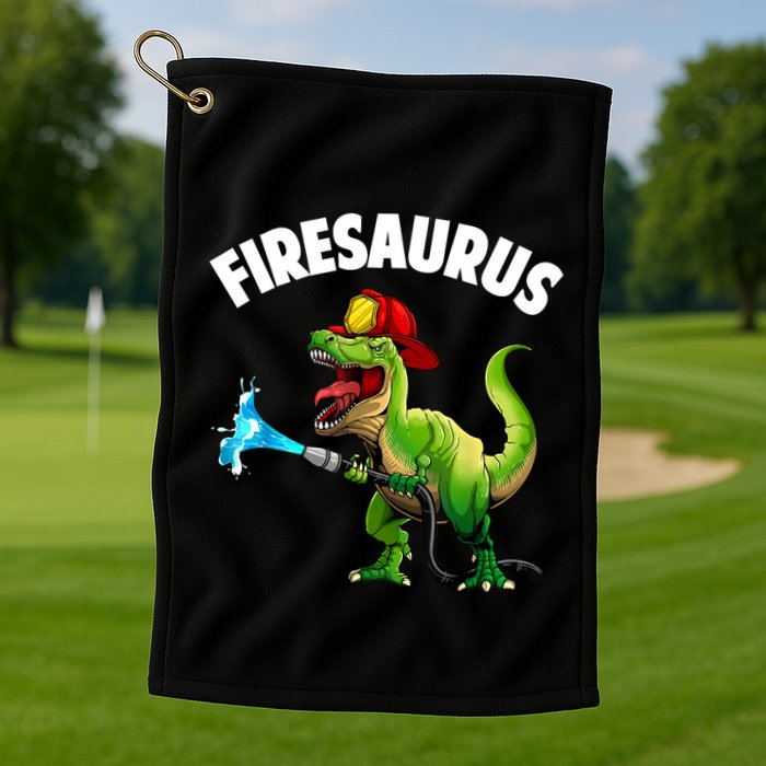 Future Firefighter Art For Fire Department Fireman Golf Towel